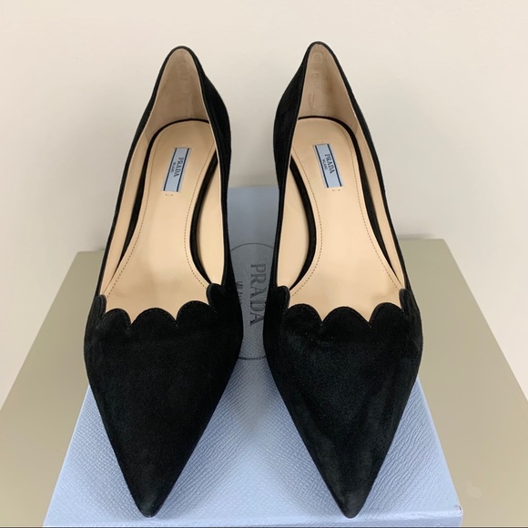 Prada Camosico Heels in Nero/Black - Picture 2 of 7